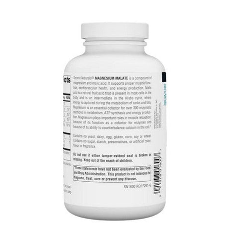 Source Naturals, Magnesium Malate, 200 Caps Source Naturals