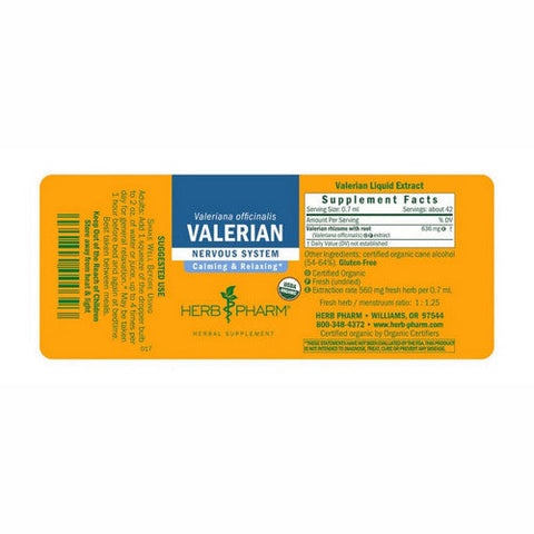 Herb Pharm, Valerian, 4 Oz Herb Pharm