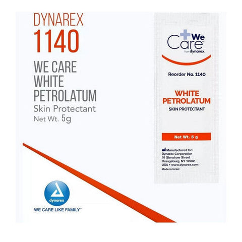 Dynarex, Petroleum White Lubricating Jelly, 144 Packets Dynarex
