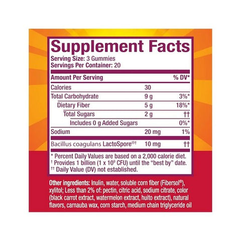Metamucil, Fiber + Probiotics Gummies Strawberry Kiwi And Blackberry, 60 Count Metamucil