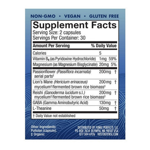Host Defense, Mycobenefits Sleep, 60 Capsules Host Defense