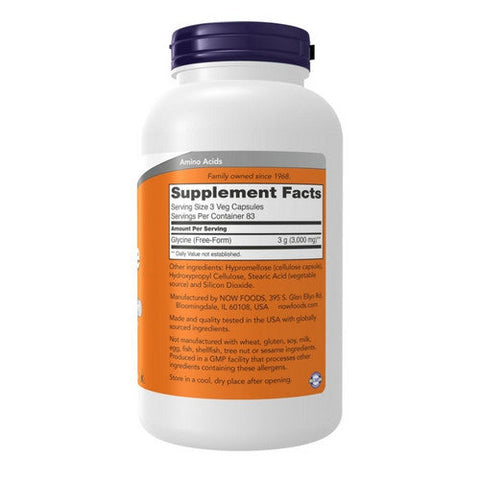 Now Foods, Glycine, 1000 mg, 250 Veg Caps Now Foods