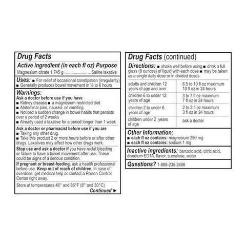 Be Health, Magnesium Citrate Cherry, 10 Oz Be Health