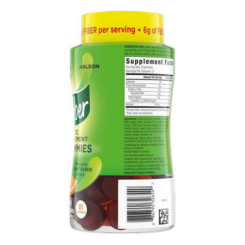 Benefiber, Prebiotic Fiber Gummies, 81 Count Benefiber