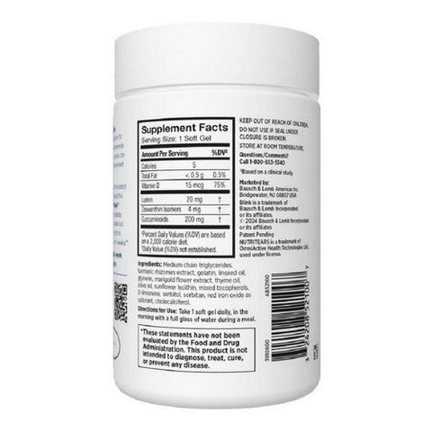 Blink, NutriTears Supplement For Dry Eyes, 50 Softgels Blink