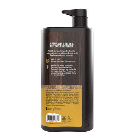 Every Man Jack, Jack Hydrating Men's 3-In-1 Body Wash Shampoo And Conditioner, Sandalwood 28.8 Oz Every Man Jack