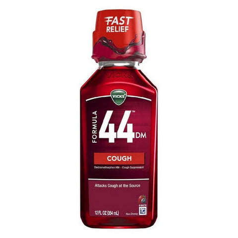 Vicks, Formula 44 Non-Drowsy Cough Relief Berry Flavor, 12 Oz Vicks