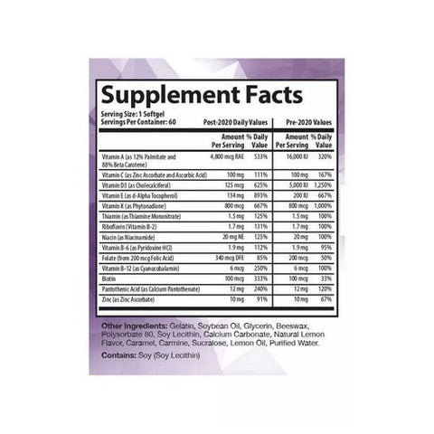 MVW Complete, Complete Formulation Vitamin DSoftgels Multivitamins With Zinc, 60 Count MVW Complete