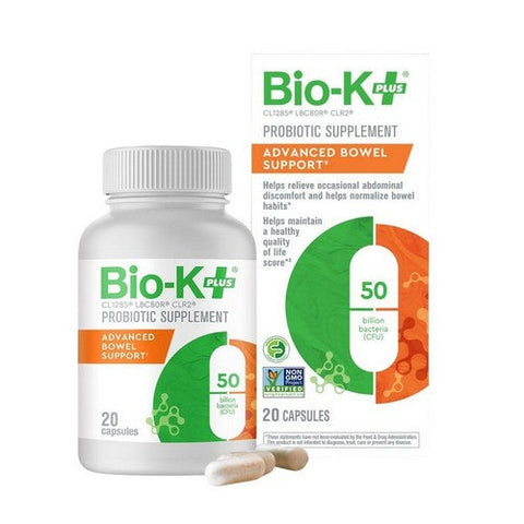 Advanced Bowel Support Probiotic 20 Capsules by Bio-kPlus