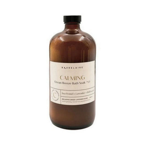 Calming Ocean Breeze Bath Soak 40 Oz by Baudelaire