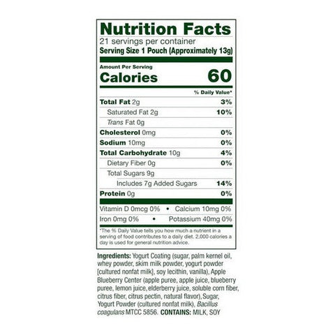 Prilosec Otc, Probiotic Yogurt Coated Fruit Bites Apple Blueberry, 21 Count Prilosec Otc