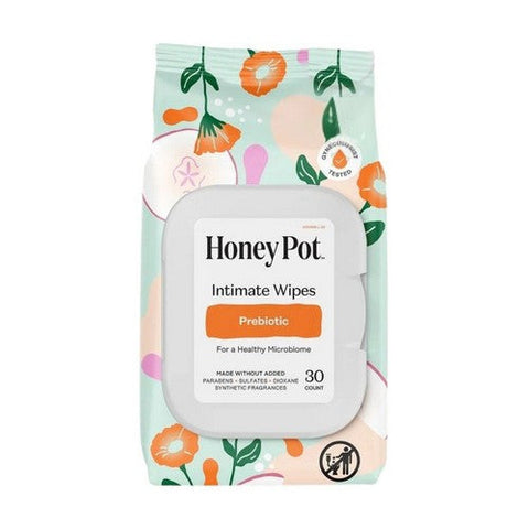 The Honey Pot, Intimate Wipes Prebiotic, 30 Count The Honey Pot