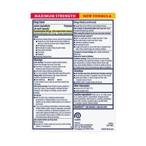 Mucinex, Fast Max Liquid Gel Cold And Flu, 16 Caps Mucinex