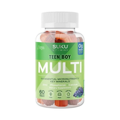Teen Boy Total Multi Blueberry And Grape 60 Pectin Gummies by SUKU Vitamins