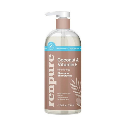 Plant Based Coconut And Vitamin E Replenish Shampoo 24 Oz by Renpure