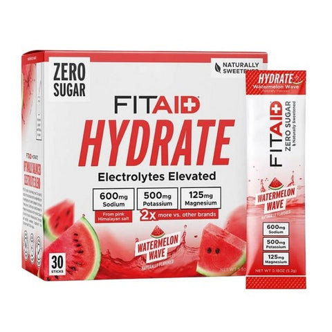 Hydrate Watermelon Wave 30 Sticks by Lifeaid Beverage
