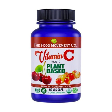 Vitamin C 100% Plant Based 60 Veg Caps by The Food Movement Co.