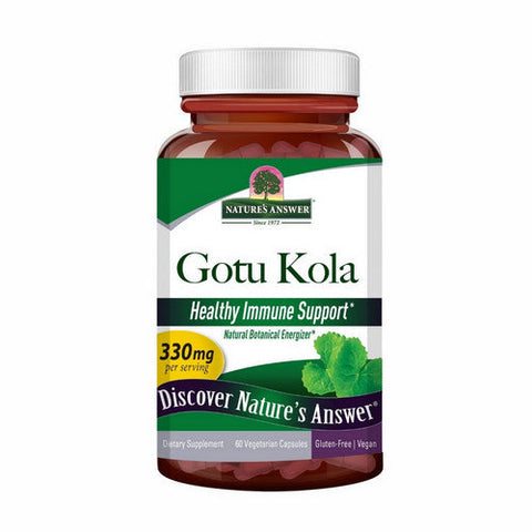 Nature's Answer, Gotu-Kola Standardized, 330 Mg, 60 Veg Caps Nature's Answer