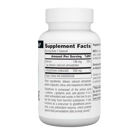 Source Naturals, Reduced Glutathione, 60 Caps Source Naturals