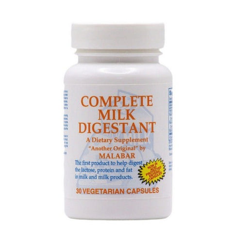 Malabar Formulations, Complete Milk Digestant Premium Formula, 30 Tabs Malabar Formulations