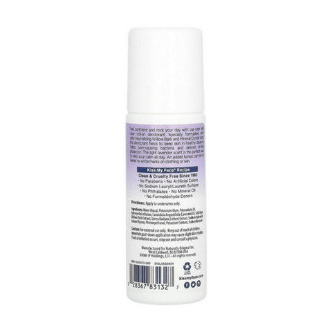 Kiss My Face, Liquid Rock Roll-On Deodorant, Lavender, 3 Oz Kiss My Face