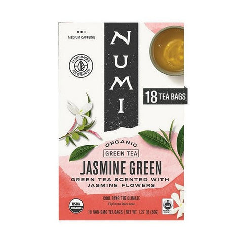 Numi Tea, Organic Jasmine Green, 18 Tea Bags Numi Tea