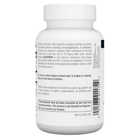 Source Naturals, Colostrum, 650 Mg, 60 Tabs Source Naturals