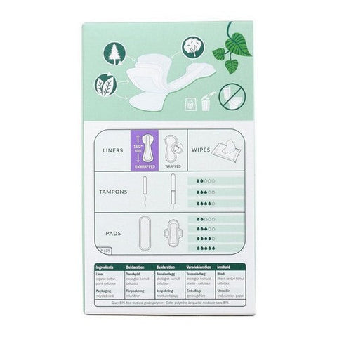 Natracare, Panty Liners Organic Cotton Cover Tanga, Tanga, 30 Count Natracare