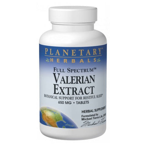 Planetary Herbals, Full Spectrum Valerian Extract, 30 Tabs