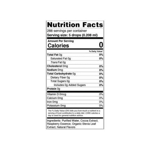 Sweetleaf Stevia, Sweet Drops Flavored Stevia Sweetener Chocolate Raspberry, CHOCOLATE RASPBERRY, 2 OZ