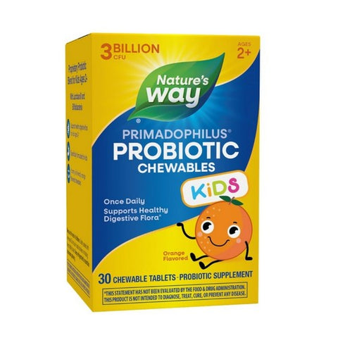 Primadophilus Kids Probiotic 30 Tabs / Chewable Orange by Nature's Way