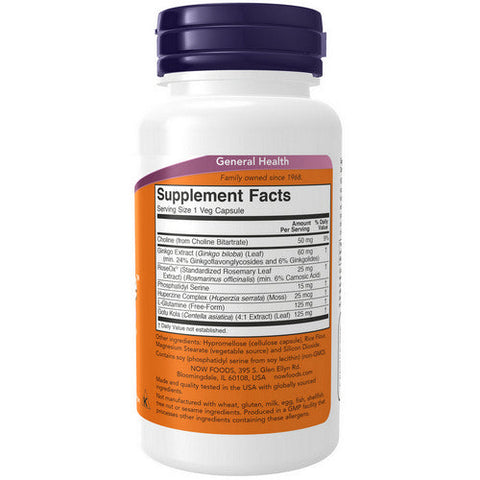 Now Foods, Brain Elevate Formula, 60 Vcaps Now Foods