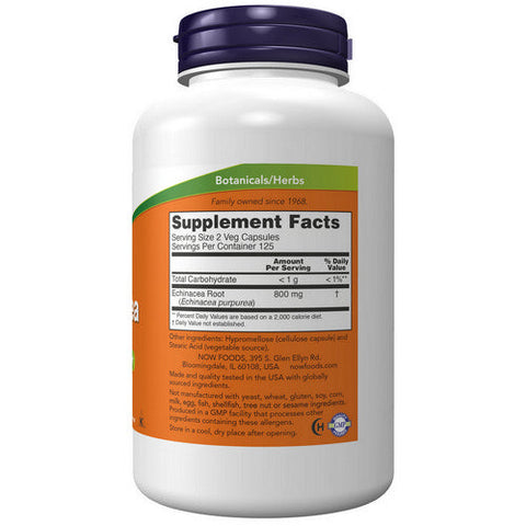 Now Foods, Echinacea, 400 Mg, 250 Veg Caps Now Foods