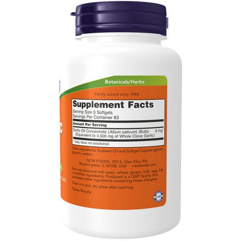 Now Foods, Garlic Oil, 1500 mg, 250 Sgels