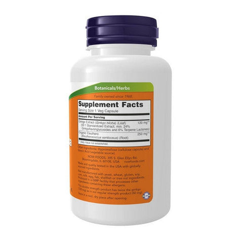 Now Foods, Ginkgo Biloba, 120 mg, 100 Vcaps Now Foods