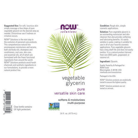 Now Foods, Vegetable Glycerine, 16 Oz Now Foods
