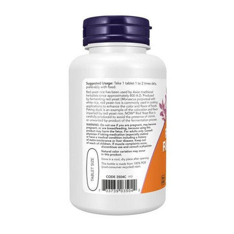 Now Foods, Red Yeast Rice Extract, 1200 mg, 60 Tabs Now Foods