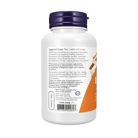 Now Foods, Super Enzymes, 90 Tabs Now Foods