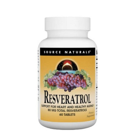 Source Naturals, Resveratrol, 80 mg, 60 Tabs