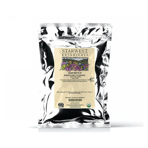 Starwest Botanicals, Organic Burdock Root C/s, 1 Lb Starwest Botanicals