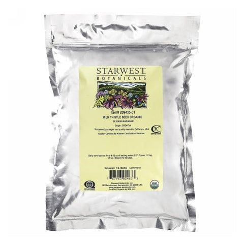 Starwest Botanicals, Organic Milk Thistle Seed, 1 Lb Starwest Botanicals