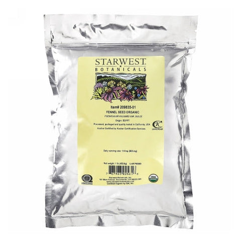 Starwest Botanicals, Organic Fennel Seed, 1 Lb Starwest Botanicals