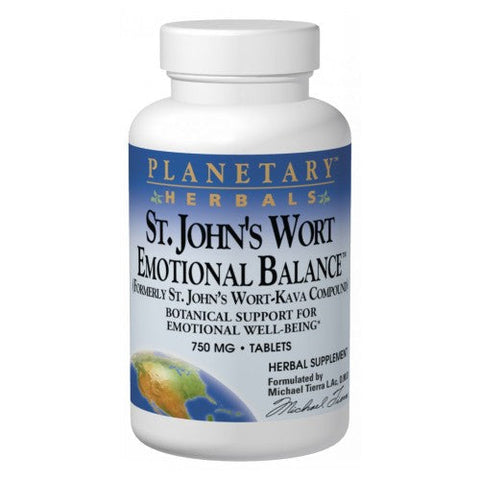 Planetary Herbals, St. John's Wort Emotional Balance, 60 Tabs