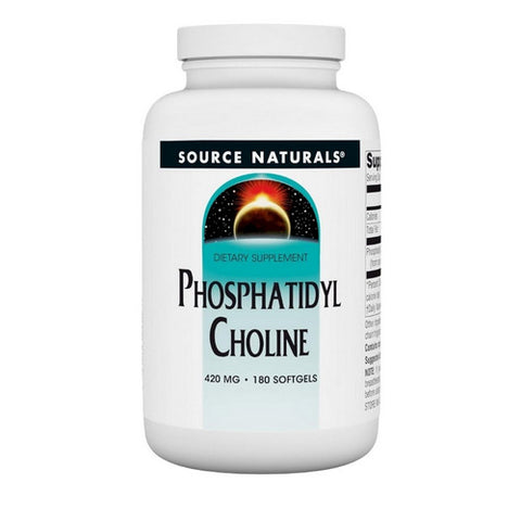 Source Naturals, Phosphatidylcholine In Lecithin, 420 MG, 180 Softgel