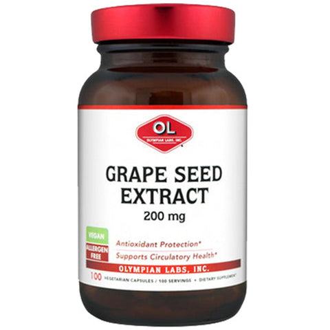 Olympian Labs, Grape Seed Extract, 200 mg, 100 caps Olympian Labs