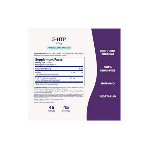 Natrol, 5-HTP Time Release, 100 Mg, 45 Tabs Natrol