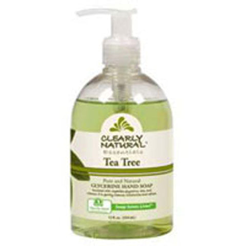 Clearly Natural, Liquid Soap with Pump Tea Tree, 12 Oz
