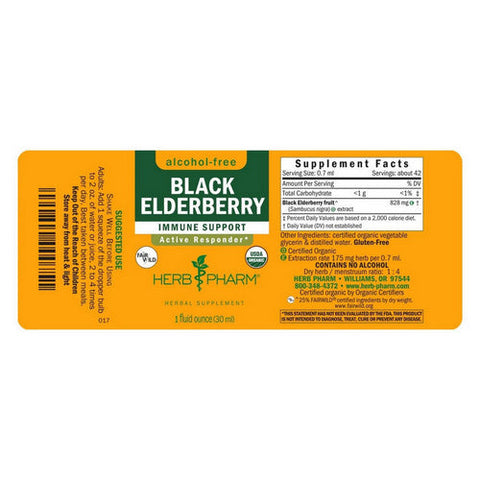 Herb Pharm, Black Elderberry Extract, 1 OZ Herb Pharm