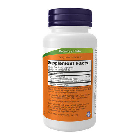 Now Foods, Passion Flower Extract, 90 Vcaps Now Foods