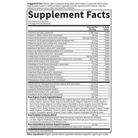 Garden of Life, Vitamin Code, 50 & Wiser Men's Formula 240 Caps Garden of Life